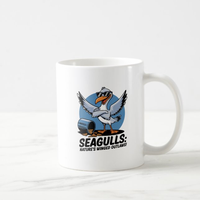 Mouettes - L’aile de la nature interdit la Mug drô (Droite)
