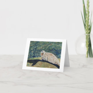 Moulage d'une longue carte de voeux d'ombre