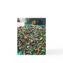 Moules Lippées Vertes À Vendre Carte De Vacances p