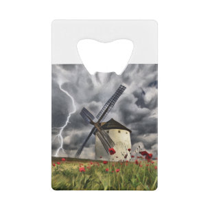 Moulin À Vent Dans Une Tempête