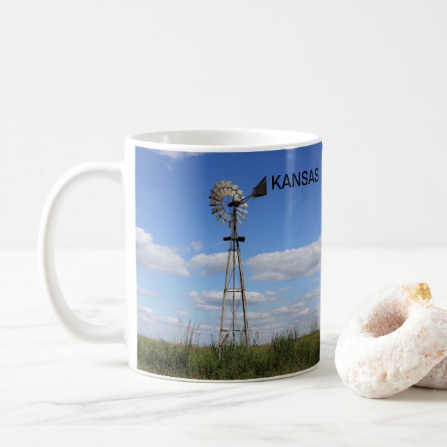 Moulin à vent du Kansas Mug (Avec donut)