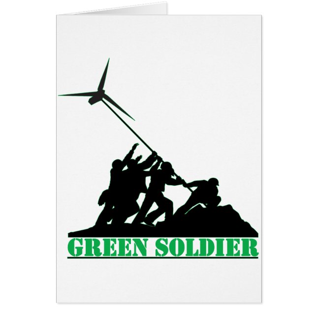 Moulin à vent vert de soldat (Devant)