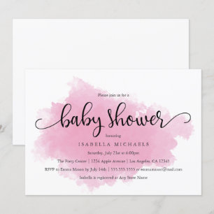 Moulin rose  Invitation Baby shower