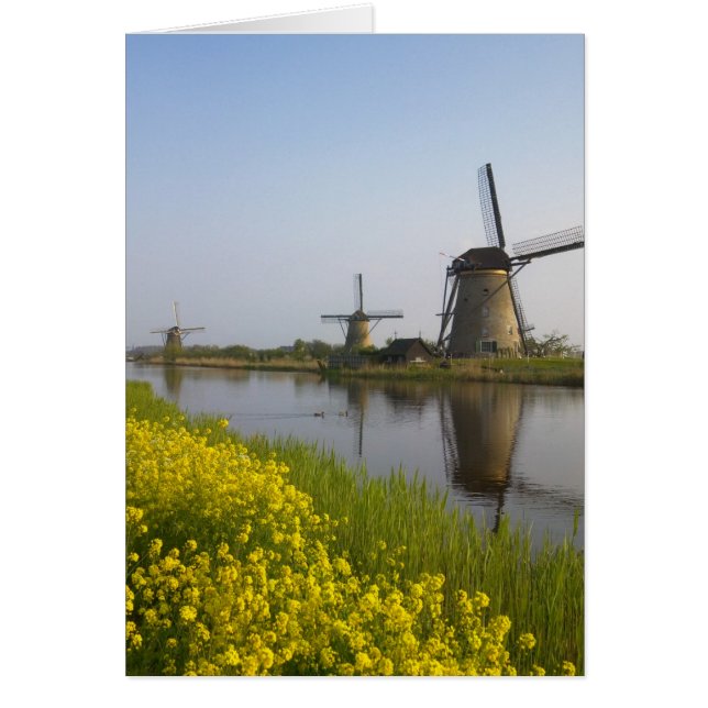 Moulins à vent le long du canal à Kinderdijk, (Devant)