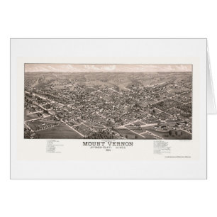 Mount Vernon, carte panoramique de l'IL - 1881