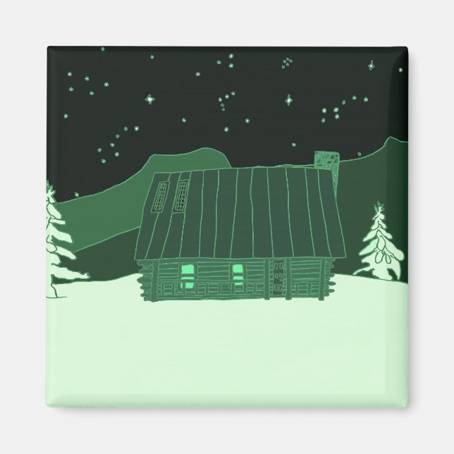 Mountain Cabin magnet (Devant)