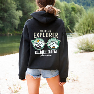 Mountain Explorer Wild and Free   Sweat - shirt à