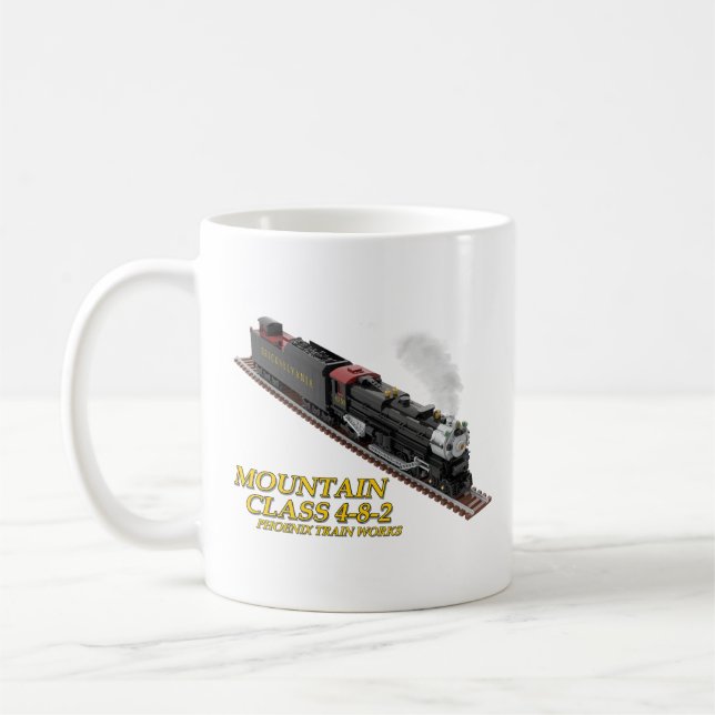 Mountain Locomotive 4-8-2 Dual-Sided Mug (Gauche)