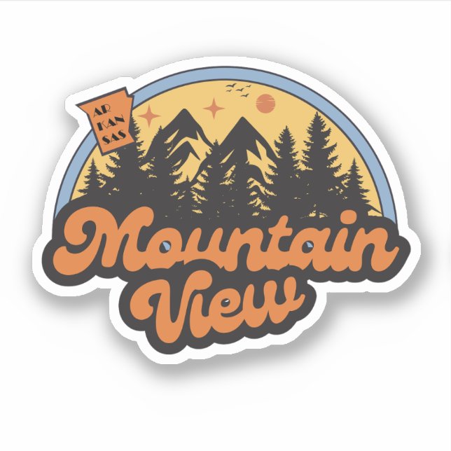 Mountain View, Arkansas  Autocollant (Devant)