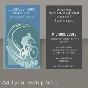 Mountainbike mtb société carte de visite