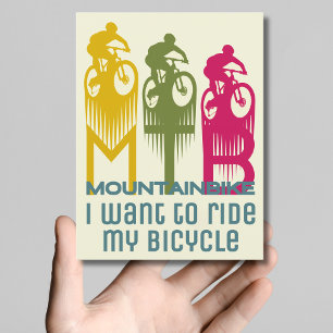 Mountainbike MTB Vélo de montagne Carte postale