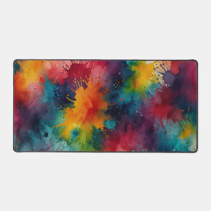 Mousepad à éclaboussures vibrantes - Design gras e
