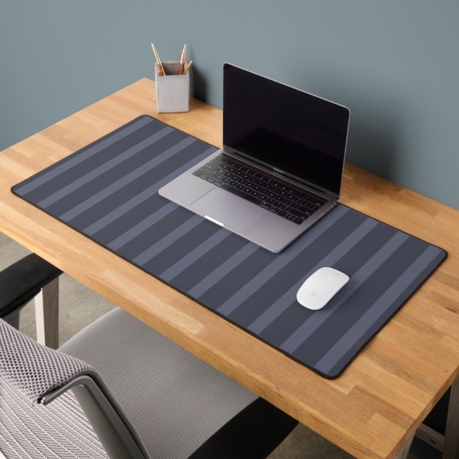 Mousepad rayé gris bleu moderne (Bureau 2)