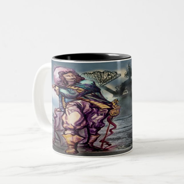 Mousquetaire Dream Mug à café à deux tons (Devant gauche)