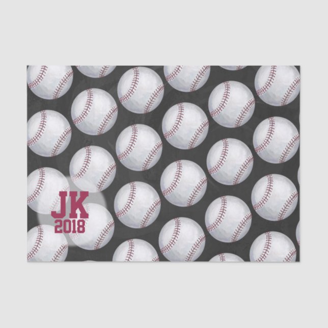 Mousseline 03of12 Motif de baseball papier (Recto)