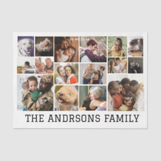 Mousseline 16 photo Papier Tissu