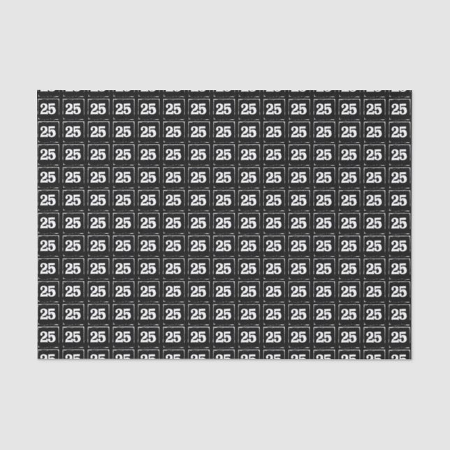 Mousseline 25 sur le papier de tissus noir (Recto)