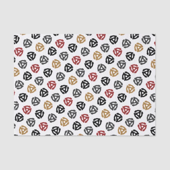 Mousseline 45 tr/min Papier Tissu de l'adaptateur de vinyle - (Recto)