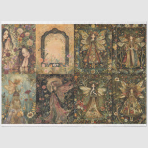 Mousseline 8 Sm Fairy Design Decoupage Journal Tissu Papier