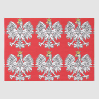Mousseline Aigle Polonais avec papier de tôle de Couronne Or