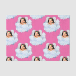 Mousseline Angel dans les nuages 5-rose-TISSUE PAPIER
