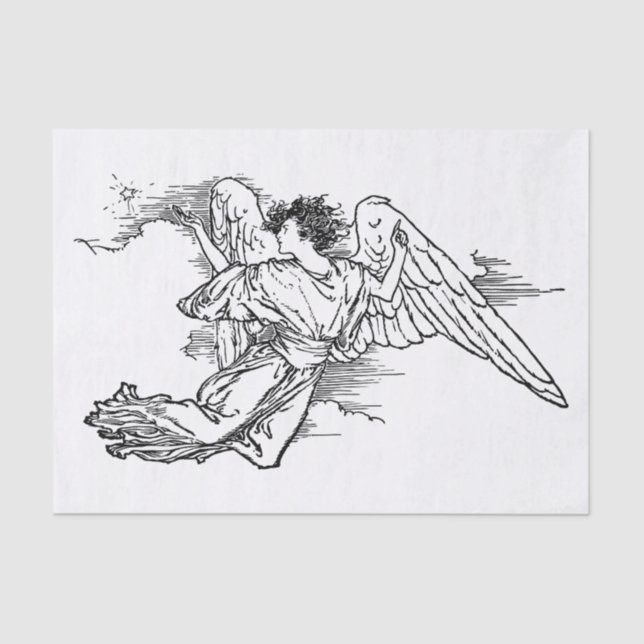 Mousseline ANGEL en papier de tissus (Recto)