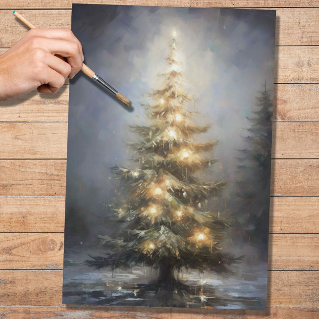Mousseline Arbre de Noël 1 Papier de découpage (Créateur téléchargé)
