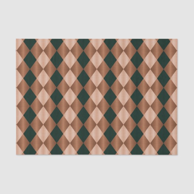Mousseline Arlequin plié, PAPIER WRAP Brown-noir (Recto)