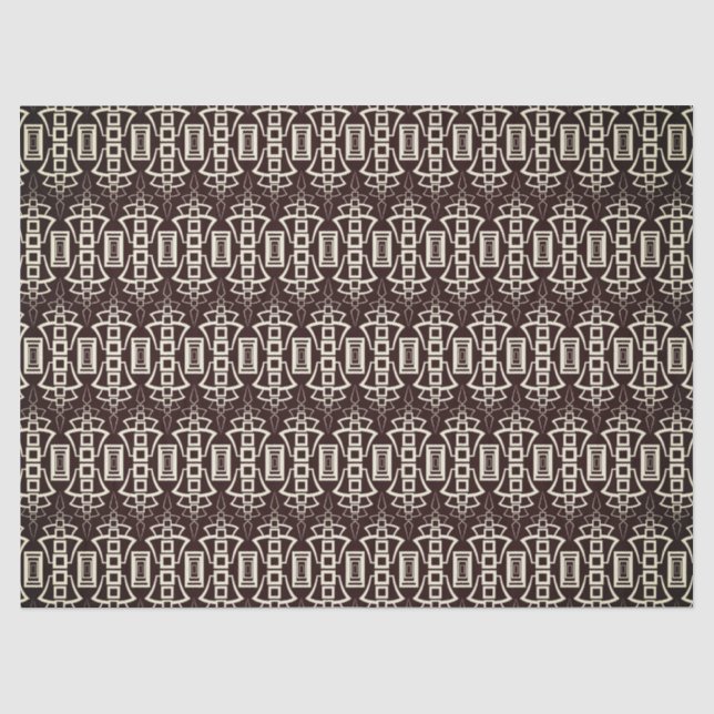 Mousseline art déco 2 papier de tissu (Recto)