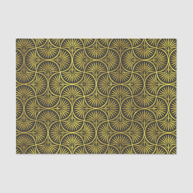 Mousseline Art Déco 2 Papier Tissu (Recto)