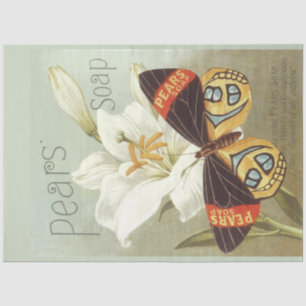 Mousseline Art Nouveau Poster Soap Decoupage Tissu Papier