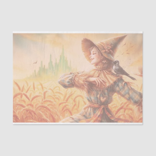 Mousseline Assistant d'Oz - Papier de découpage à carreaux (Recto)