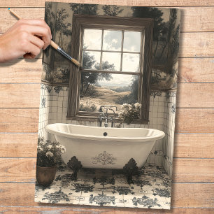 Mousseline Baignoire Avec Vue 2 Papier Découpage