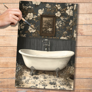 Mousseline Baignoire Avec Vue Papier Découpage