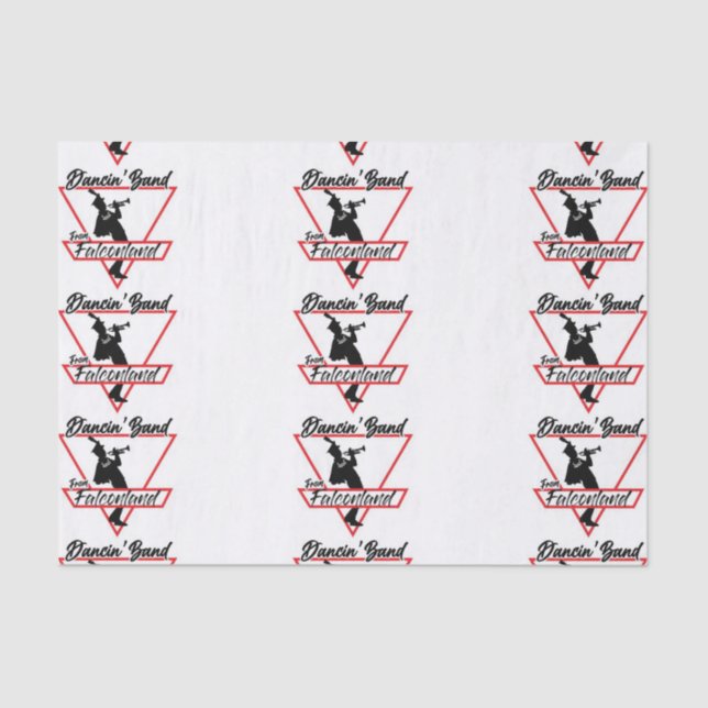 Mousseline Bande De Dancin De Falconland Tissu Papier (Recto)