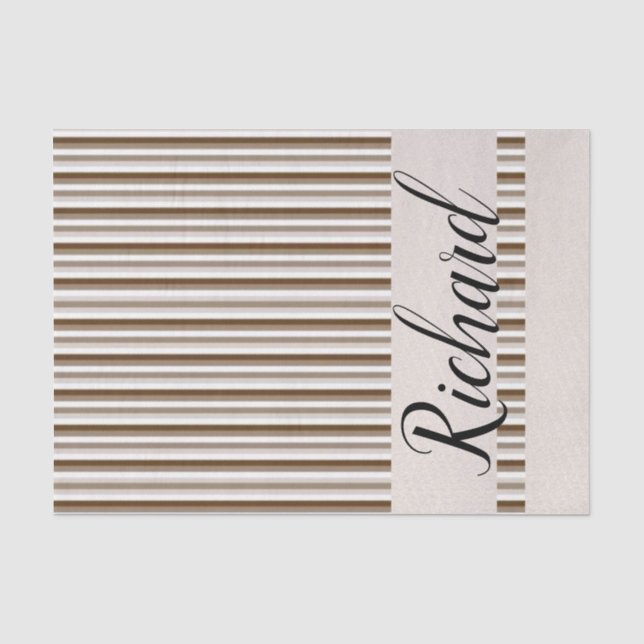 Mousseline Bandes Brown papier tissu (Recto)