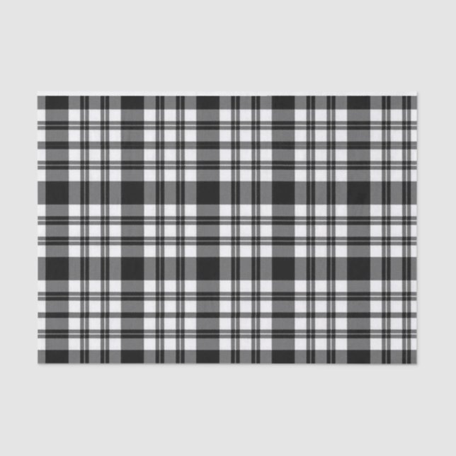 Mousseline Bandes papier de tissus noir et blanc (Recto)