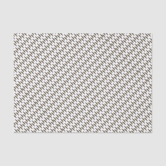 Mousseline Bass Fish School Tissu Papier (Recto)