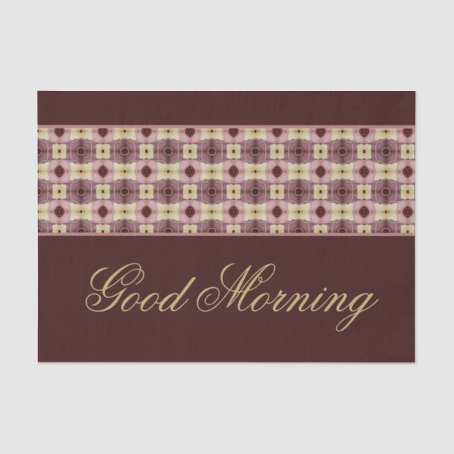 Mousseline Beau Matin Papier Placer Mat 25 Pièce Ensemble (Recto)