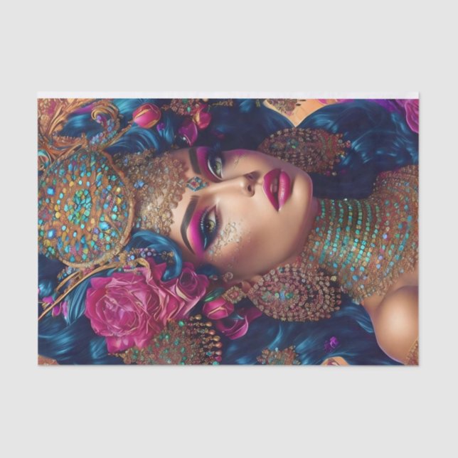 Mousseline Beau papier de fond de découpage artistique (Recto)