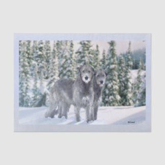 Mousseline Beau papier de fond de scène de Wolfhound irlandai