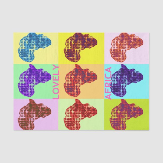 Mousseline Beau papier de tissus Afrique (Recto)