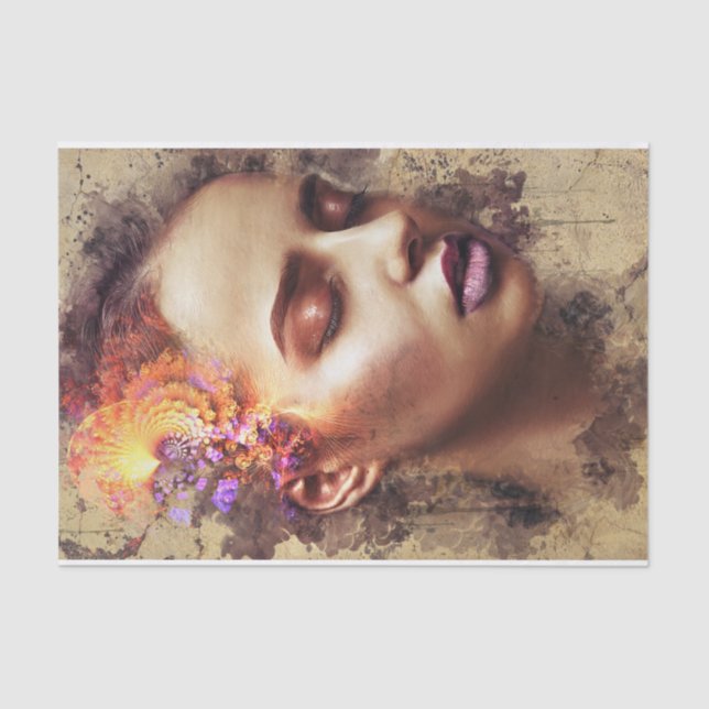 Mousseline Beau papier Tissu Visage (Recto)