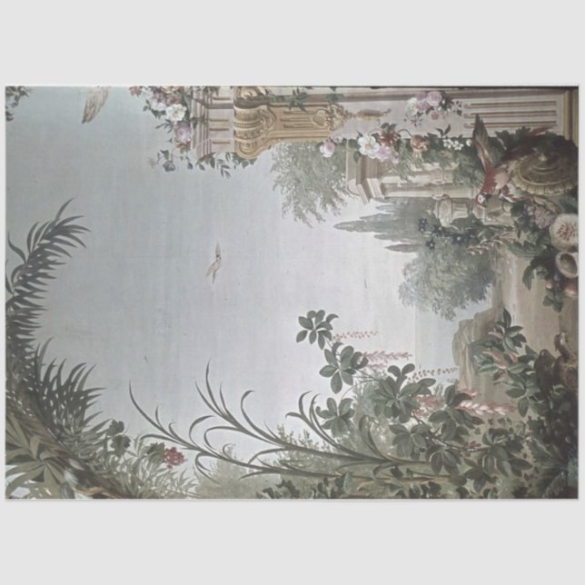 Mousseline Belle Italie Floral Garden Tissu Papier (Recto)