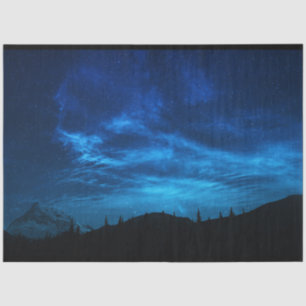 Mousseline Belle Nuit Sky Forest Découpage Tissu Papier