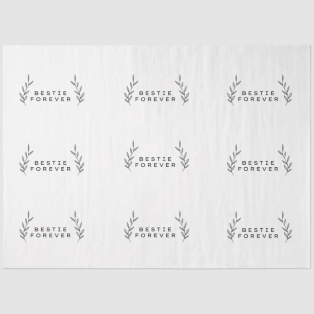 Mousseline Bestie Forever Tissu Papier (Recto)