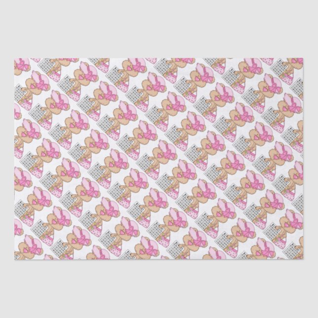 Mousseline Bingo Bear Gamme papier tissu (Recto)