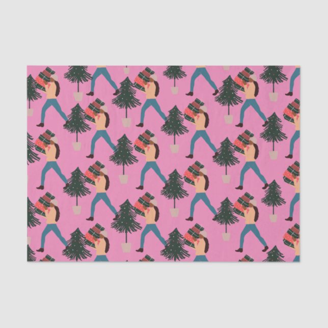 Mousseline Black Girl Magic Holiday Papier d'enveloppement (Recto)