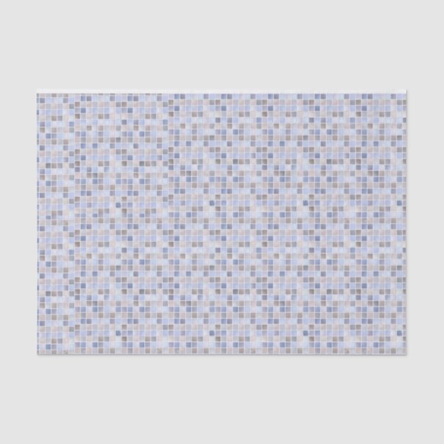 Mousseline Bleu Brown Tissu Papier (Recto)