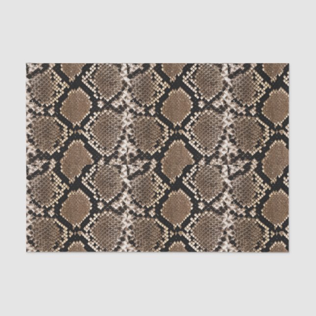 Mousseline Boa Constrictor Snakeskin Tissu Papier (Recto)